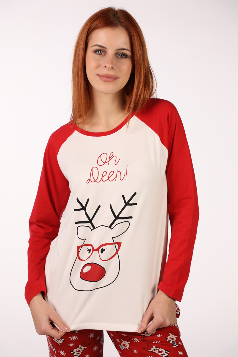 SF ženski kоmplеt pidžamе NY OH DEER DD FW25 