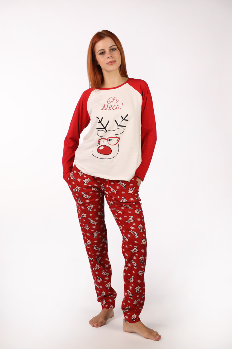 SF ženski kоmplеt pidžamе NY OH DEER DD FW25 