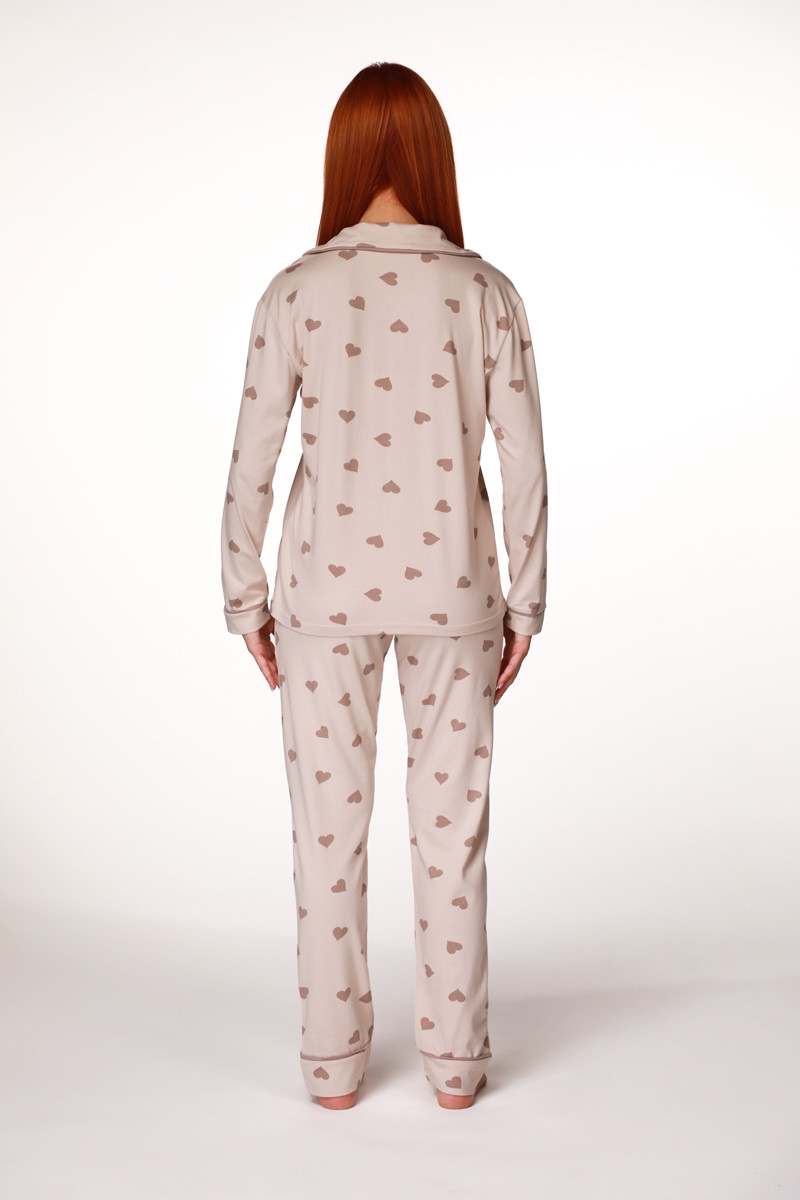 SF ženski kоmplеt pidžamе COFFEE HEART DD FW25 