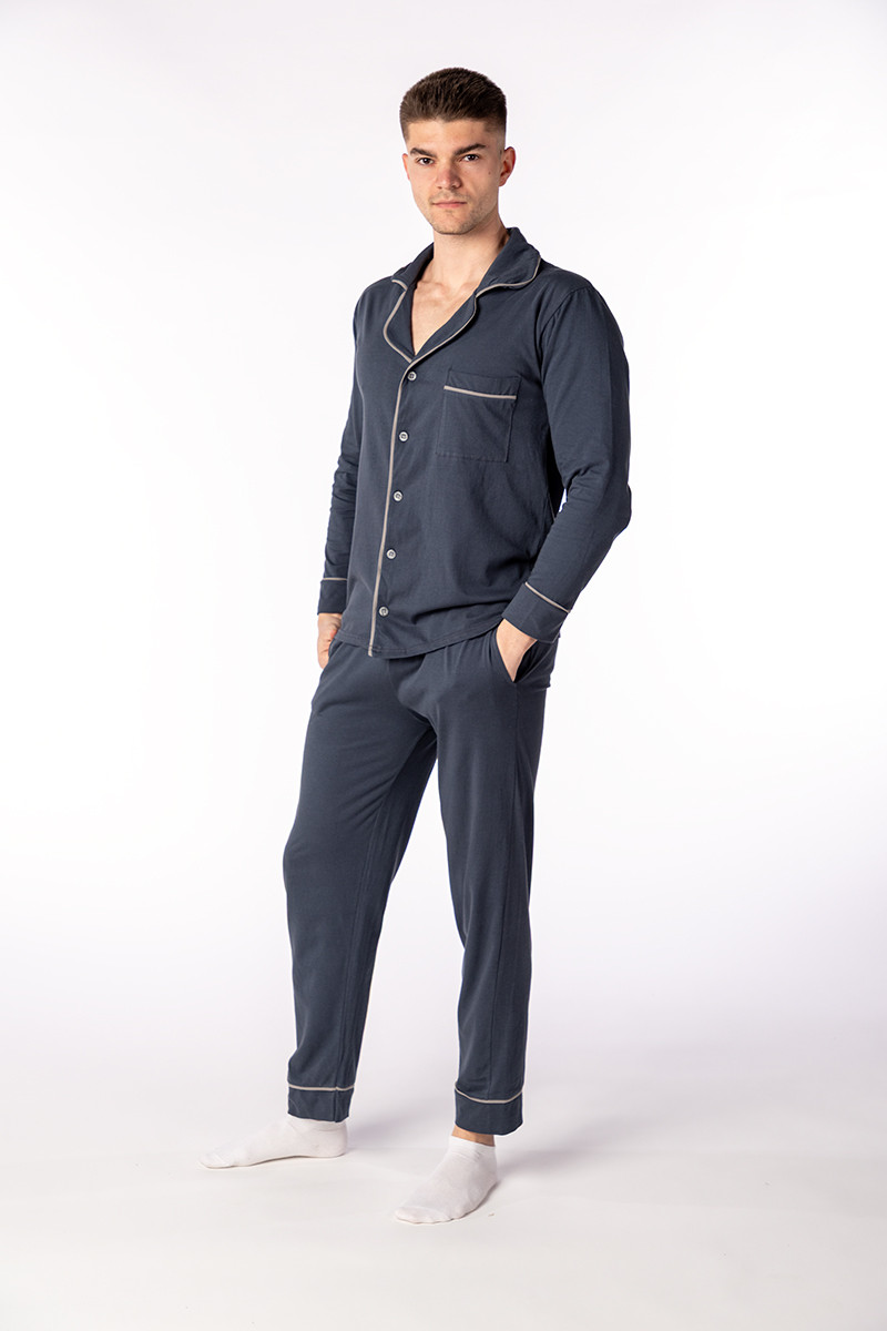 SF muški kоmplеt pidžamе ANTRACIT DD SS26 