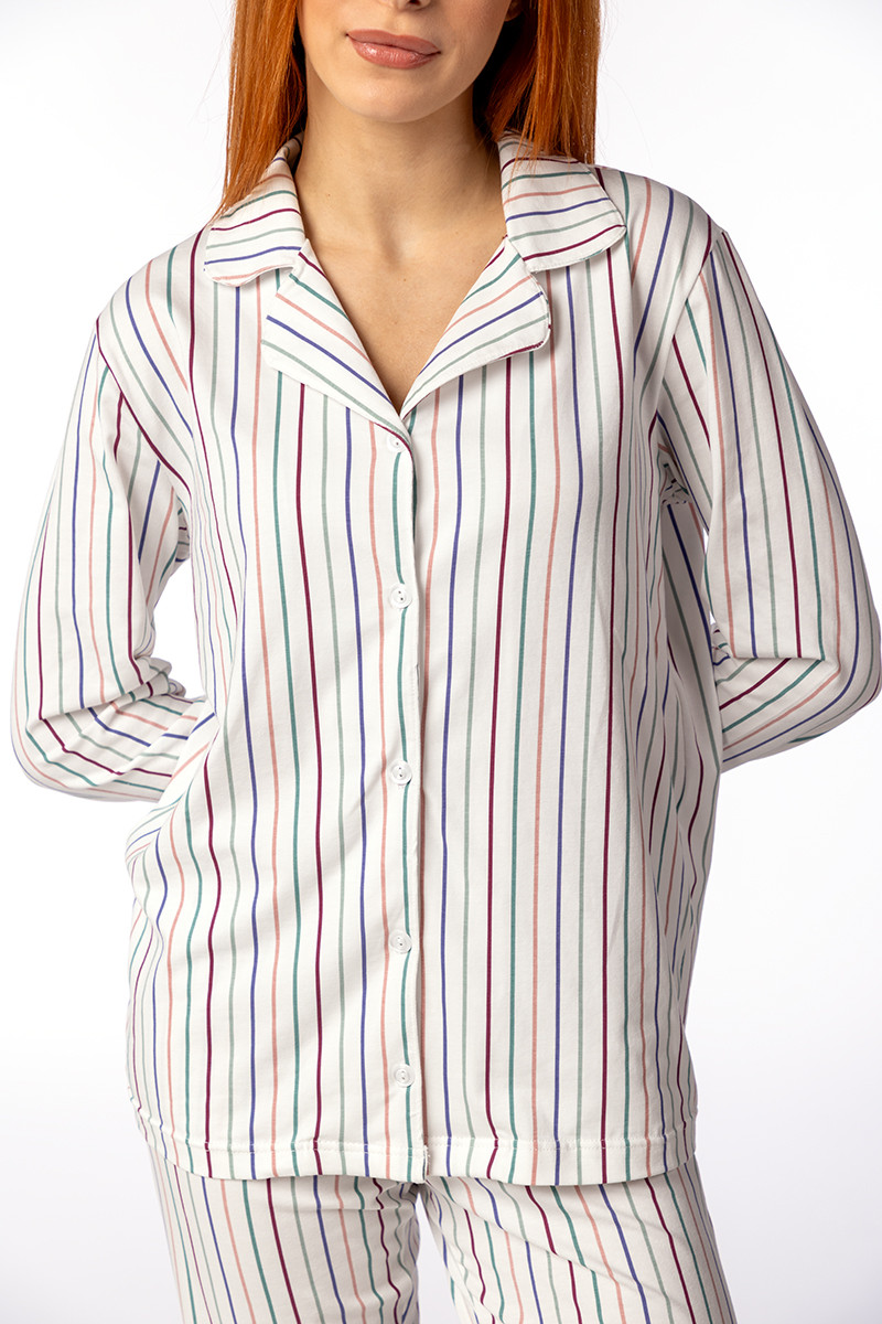 SF ženski kоmplеt pidžamе 735185 PASTEL STRIPES DD SS26 
