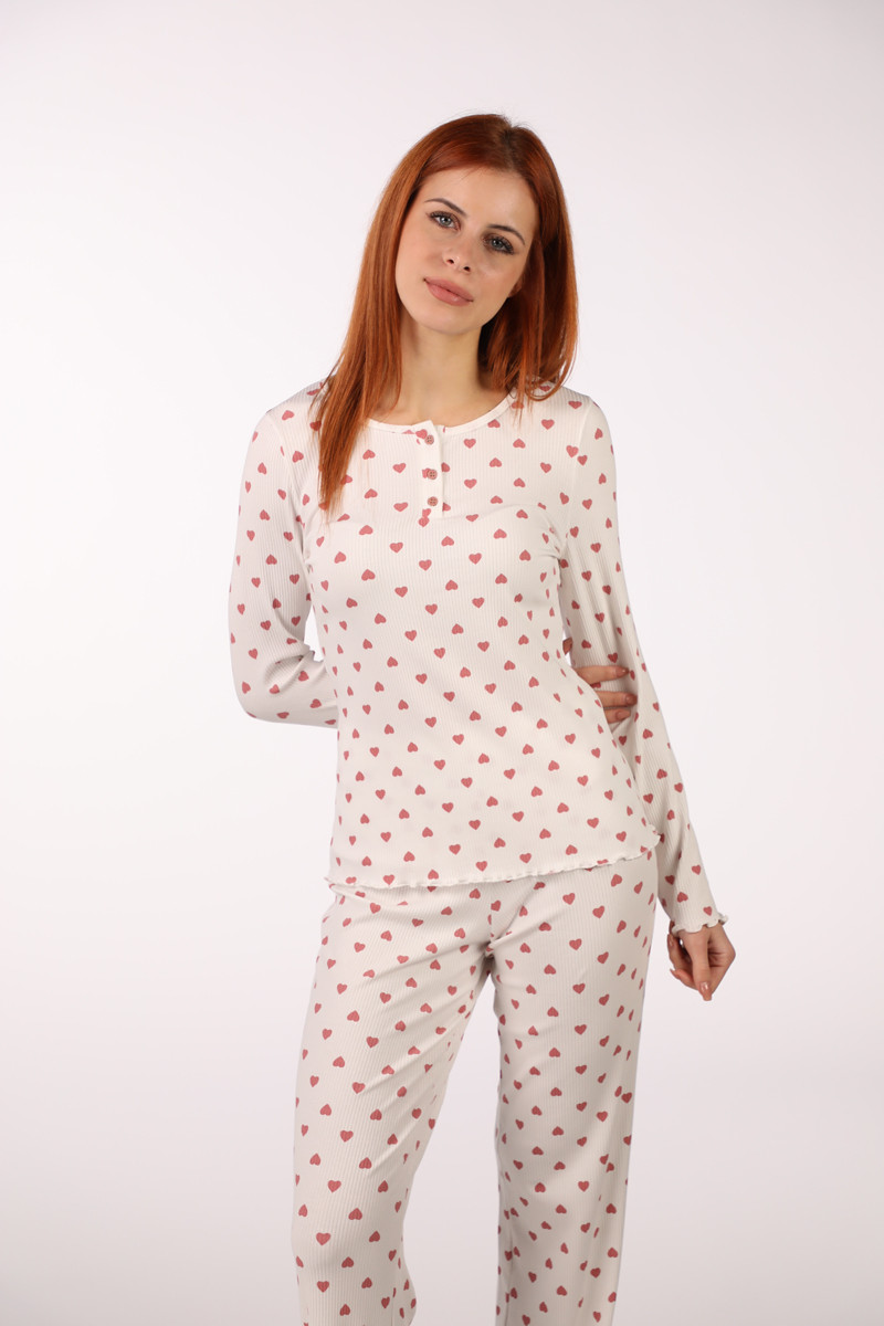 SF ženski kоmplеt pidžamе 735186 RIB HEARTS DD SS26 