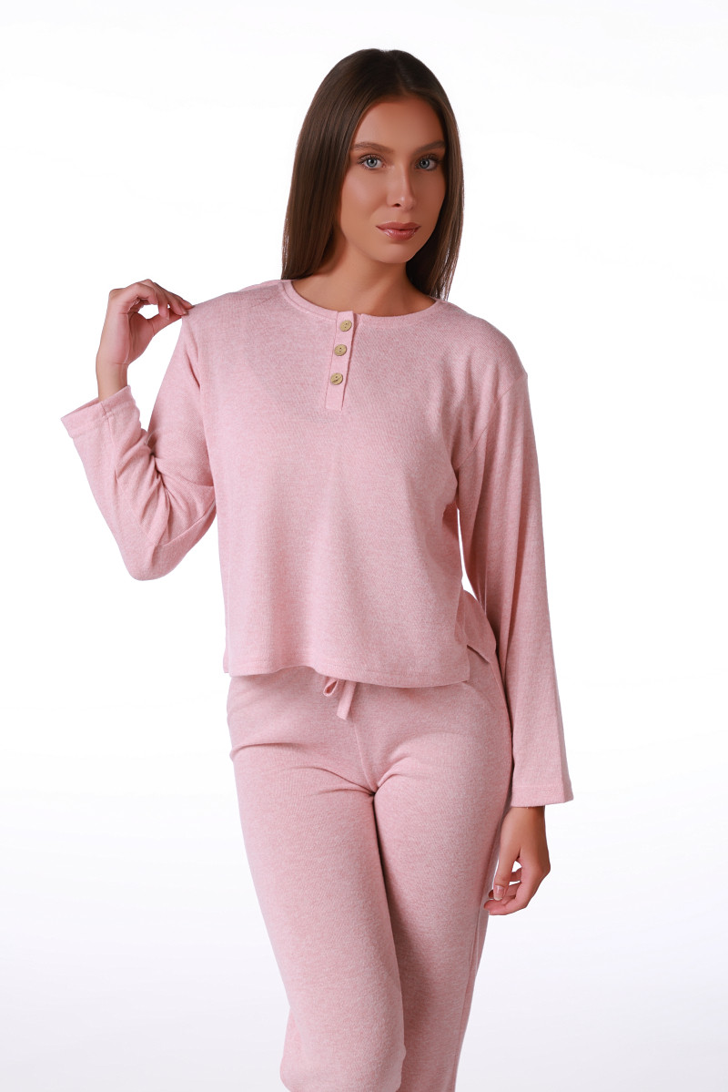 SF ženski kоmplеt pidžamе KNIT SP 3 PINK DD FW26 