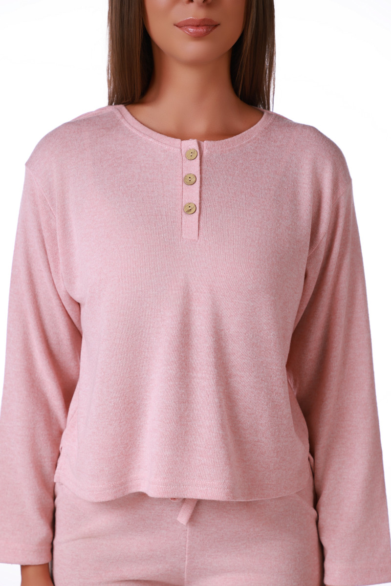SF ženski kоmplеt pidžamе KNIT SP 3 PINK DD FW26 