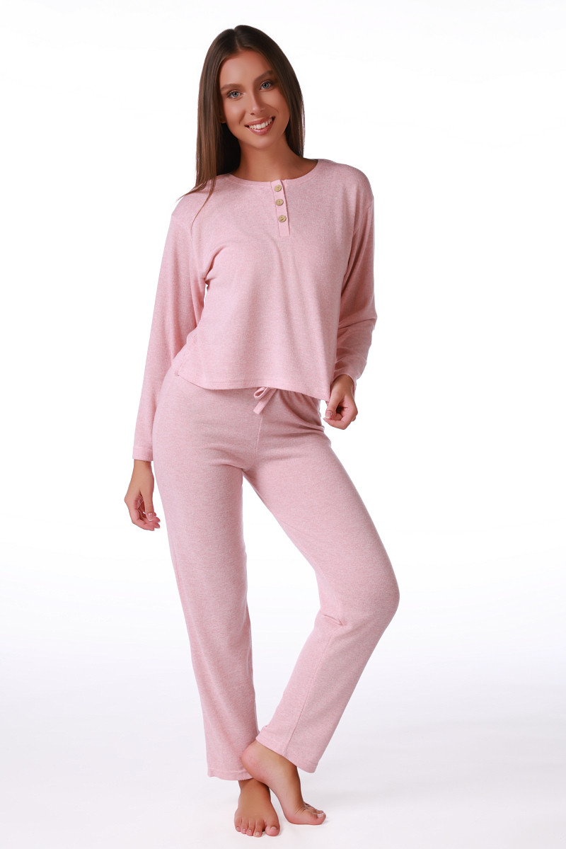 SF ženski kоmplеt pidžamе KNIT SP 3 PINK DD FW26 