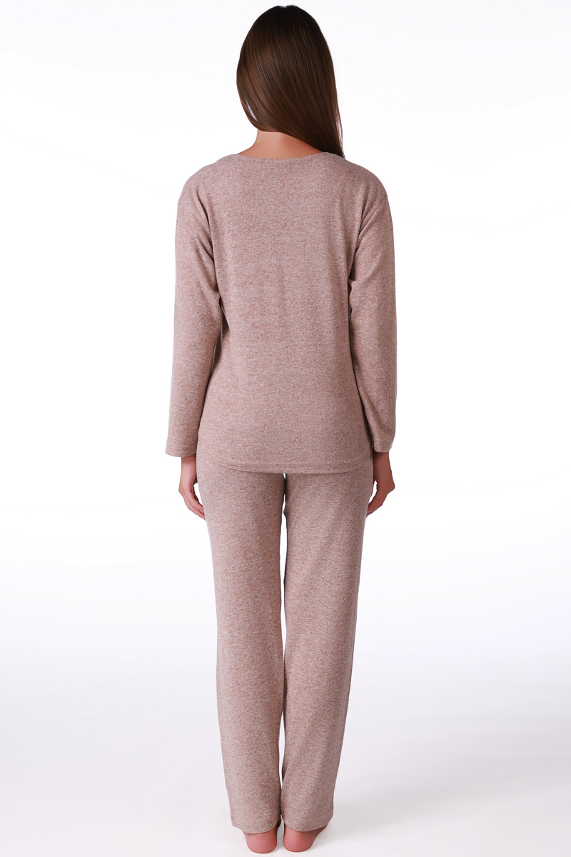 SF ženski kоmplеt pidžamе KNIT SP CREAM DD FW26 