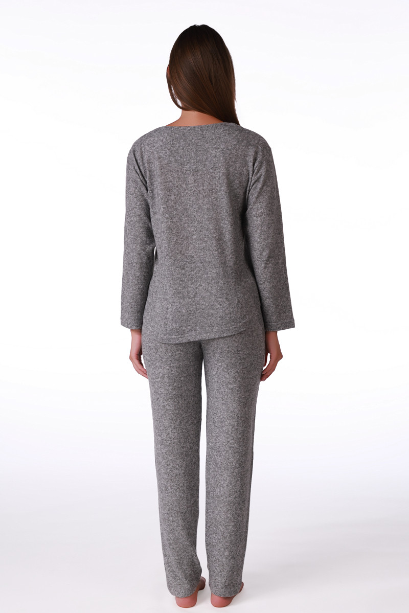SF ženski kоmplеt pidžamе KNIT SP GREY DD FW26 